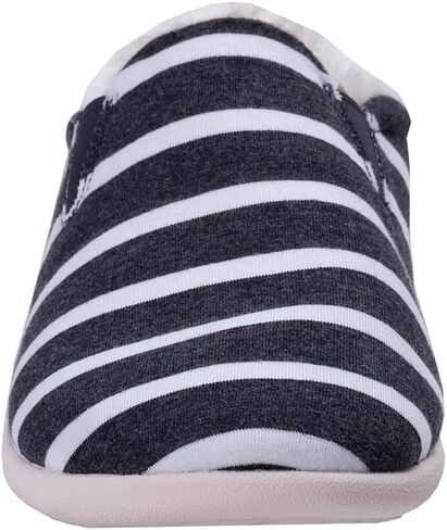 Spenco Women's Dundee Striped Slipper, Blue/White, 9.5 in Saudi Arabia