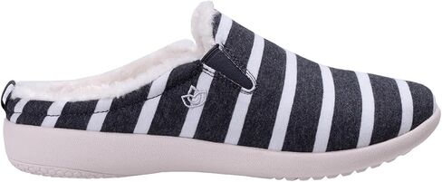 Spenco Women's Dundee Striped Slipper, Blue/White, 9.5 in Saudi Arabia