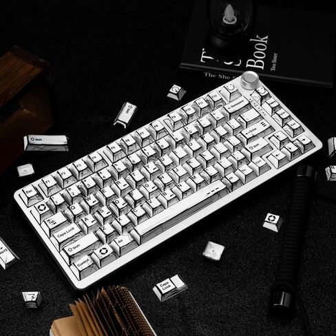 Mixed Light Manga Themed Keycaps 136 Keys, Cherry Profile PBT Custom Key Caps Set, Dye Sublimation Keyboard Keycaps for Cherry Gateron MX Switches Mechanical Keyboard in Saudi Arabia