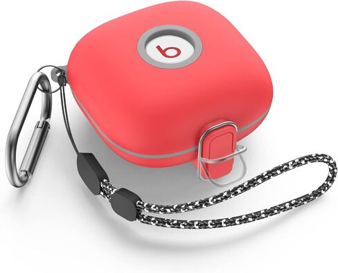 [Upgrade Secure Lock] Case for Beats Fit Pro 2021, WOFRO Shock-Absorbing Protective Cover TPU Hard Shell with Anti-Lost Lanyard/Keychain[One-Click Pop] (Purple) in Saudi Arabia
