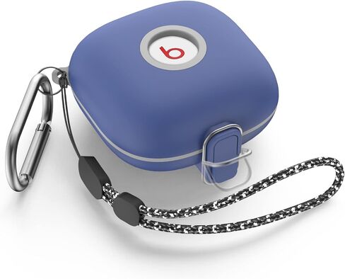 [Upgrade Secure Lock] Case for Beats Fit Pro 2021, WOFRO Shock-Absorbing Protective Cover TPU Hard Shell with Anti-Lost Lanyard/Keychain[One-Click Pop] (Purple) in Saudi Arabia