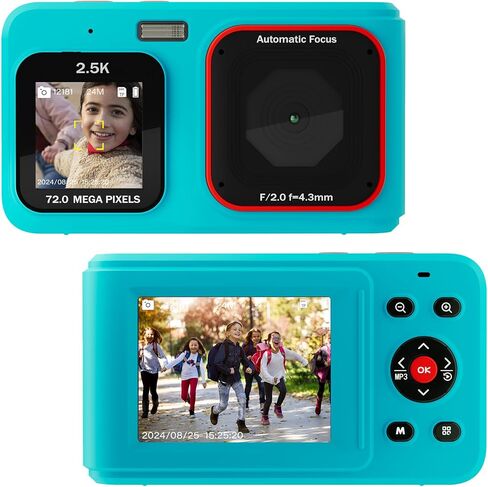 Digital Camera, Vlogging Camera, FHD 1080P Digital Point and Shoot Camera with 16X Zoom, Compact Small Camera for Beginners, White in Saudi Arabia