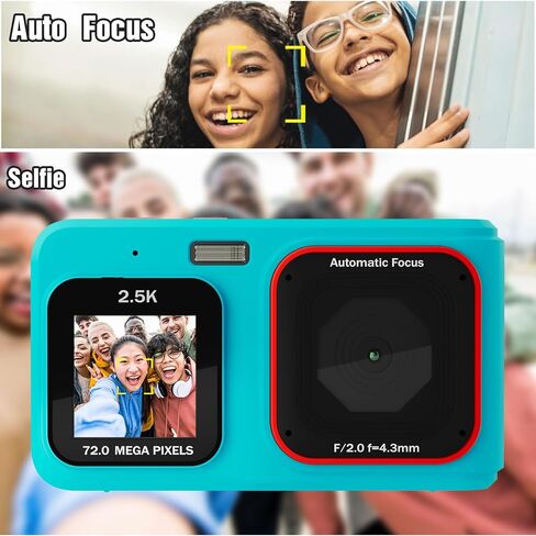 Digital Camera, Vlogging Camera, FHD 1080P Digital Point and Shoot Camera with 16X Zoom, Compact Small Camera for Beginners, White in Saudi Arabia