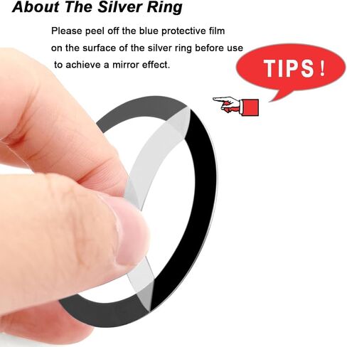 3 Pcs Universal Metal Ring for Magnetic Charger, Metal Ring Sticker Compatible with Magsafe Magnetic Wireless Charger for Most Cellphone, Magnetic Mount/Phone Holder Conversion Accessories in Saudi Arabia