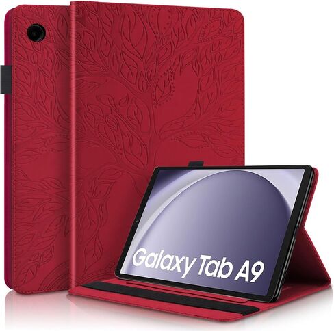 Case for Samsung Galaxy Tab A9 Plus 11 inch 2023 (SM-X210/X216/X218), Flip Cover Samsung Galaxy Tab A9+ 5g PU Leather with Elastic Band & Card Holder for A9+ 11" Tablet-Turquoise in Saudi Arabia