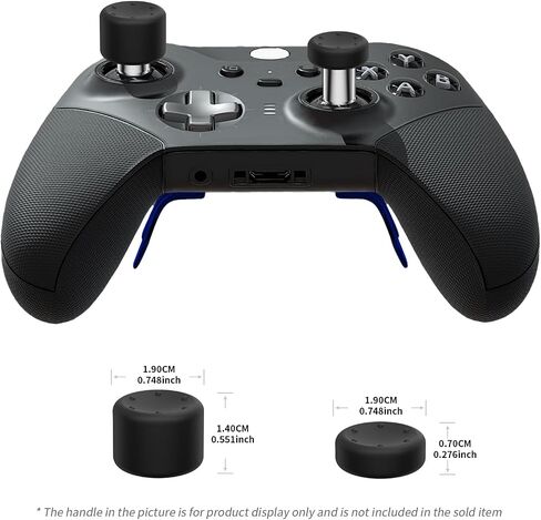 13 in 1 Metal Thumbstick Kit for Xbox One Elite Series 2, Xbox Elite Controller Replacement Parts, Gaming Accessory with 6 Metal Swap Joysticks, 2 D-pads, 4 Paddles with Storage Bag in Saudi Arabia