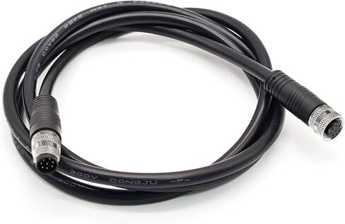M12 8pin 720073-6 كابل Ethernet لمكتشفات الأسماك القارب كابل محول 5 قدم/1.5 متر من الإناث 24awg netconnect 5e موصلات مقاومة للتآكل 60V 2A مثل EC 5E in Kuwait