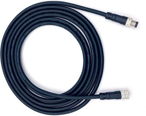 FOWIUNYE M8 6 Pins Male to Female Connector Cable, A Code Straight Molding Cable Female to Male Aviation Sensor Electrical PVC Shielded Cable 30V 1.5A AC/DC Industrial Molded Cable 0.5M AWG22 in Kuwait