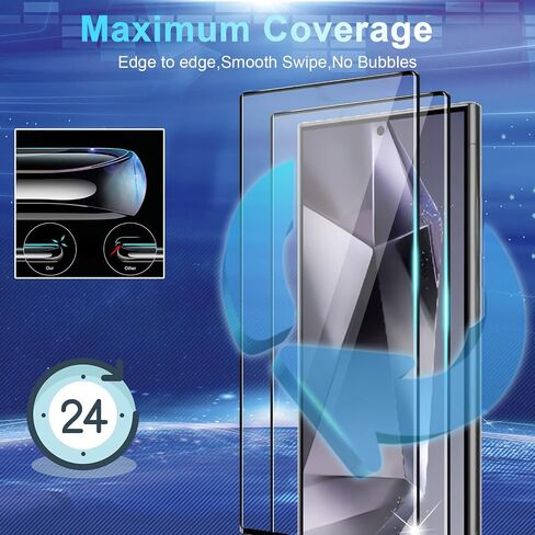 Galaxy S24 Screen Protector [5+5 Pack] Camera Lens Protector, Fingerprint Unlock Support, HD Tempered Glass, Touch Sensitive, Anti Scratch, for Samsung S24 5G Glass Screen Protector in Saudi Arabia