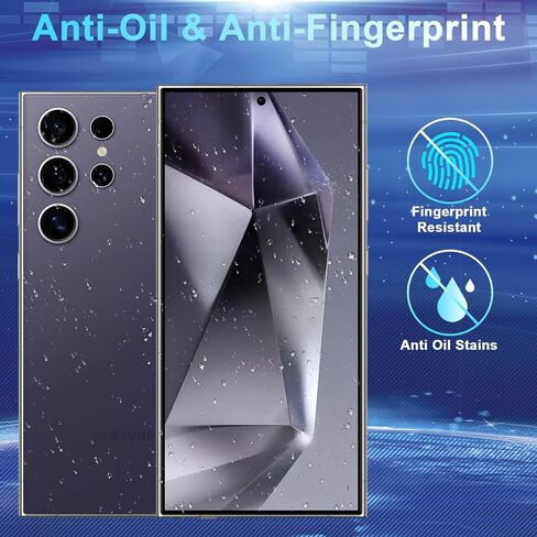 Galaxy S24 Screen Protector [5+5 Pack] Camera Lens Protector, Fingerprint Unlock Support, HD Tempered Glass, Touch Sensitive, Anti Scratch, for Samsung S24 5G Glass Screen Protector in Saudi Arabia
