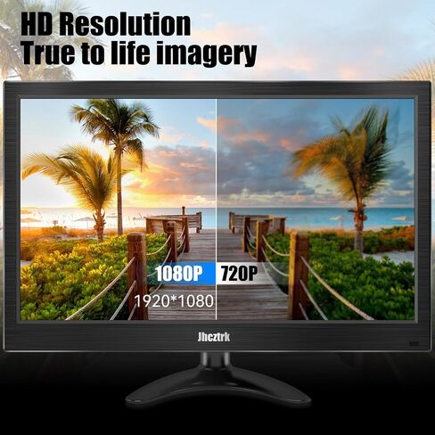 Touchscreen Portable Monitor, 15.6 Inch Small PC Monitor with HDMI USB C, IPS Screen HDR, 400cd/m² FHD 1080P 99% sRGB, LED Monitor for Laptop Mac Xbox PS4/5 Switch, Kitchen Monitor, Built-in Speakers in Saudi Arabia