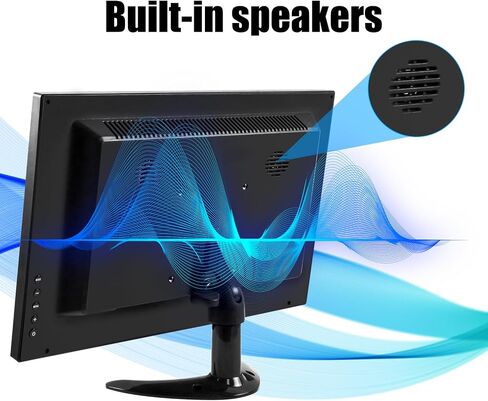 Touchscreen Portable Monitor, 15.6 Inch Small PC Monitor with HDMI USB C, IPS Screen HDR, 400cd/m² FHD 1080P 99% sRGB, LED Monitor for Laptop Mac Xbox PS4/5 Switch, Kitchen Monitor, Built-in Speakers in Saudi Arabia