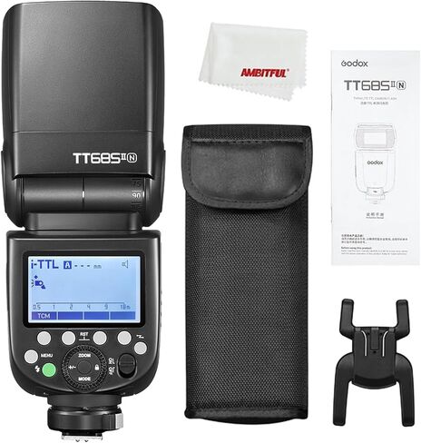Godox TT685II-C E-TTL Speedlite High-Speed Sync,2.4G Wireless X System Compatible for Canon Flash 1100D 1000D 7D 6D 60D 50D 600D 500D in Kuwait
