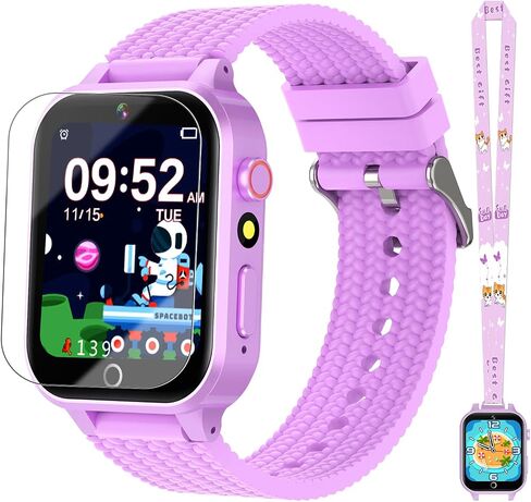 Kids Smart Watch for Girls Age 5-12, Kids Watch with 26 Games, Camera Music Player Pedometer Habit Tracking HD Touchscreen Flashlight Smart Watch for Kids Birthday Gifts for Girls Ages 6 7 8 9 (Pink) in Saudi Arabia
