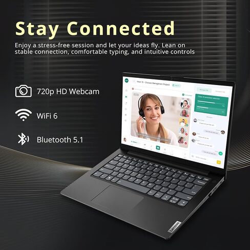 Lenovo ThinkPad T14 G2 Laptop 14" FHD 1920 x 1080 LED-Backlit 11th Generation Intel Core i5-1135G7 4-Core 16GB DDR4 RAM 512GB SSD Wi-Fi 6 Windows 11 Pro (Renewed) in Saudi Arabia