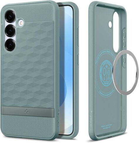 Spigen Parallax MagFit Designed for Galaxy S25 Plus Case [Fast Wireless Charging] (2025) - Navy Violet in Kuwait