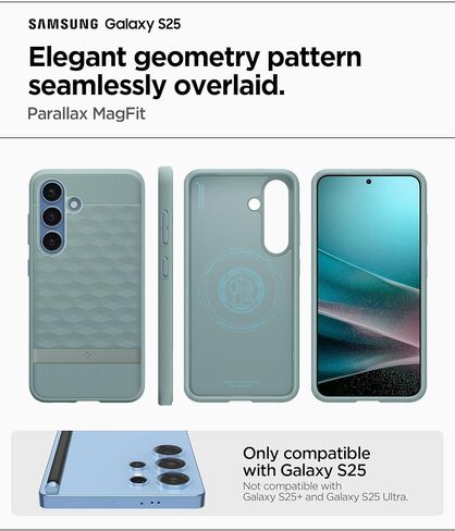 Spigen Parallax MagFit Designed for Galaxy S25 Plus Case [Fast Wireless Charging] (2025) - Navy Violet in Kuwait