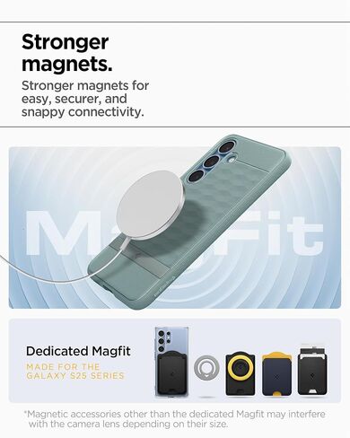 Spigen Parallax MagFit Designed for Galaxy S25 Plus Case [Fast Wireless Charging] (2025) - Navy Violet in Kuwait