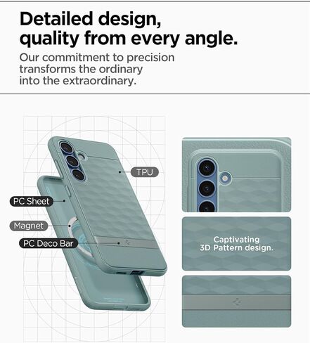 Spigen Parallax MagFit Designed for Galaxy S25 Plus Case [Fast Wireless Charging] (2025) - Navy Violet in Kuwait