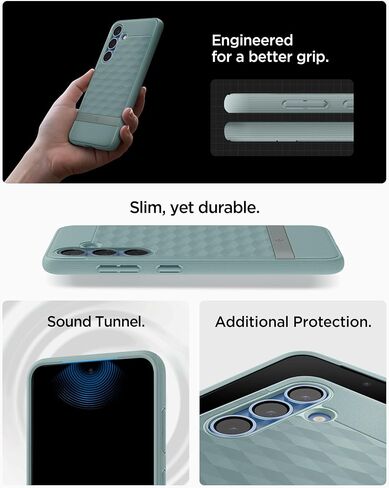 Spigen Parallax MagFit Designed for Galaxy S25 Plus Case [Fast Wireless Charging] (2025) - Navy Violet in Kuwait