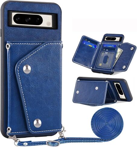حالة الهاتف ASUWISH لـ Google Pixel 8 Pro 5G Wallet Wallet With Glass Glass Screen Protector Holder Crossbody Crossbody Leather Cell Accessories Pixel8Pro Pixel8 XL in Saudi Arabia