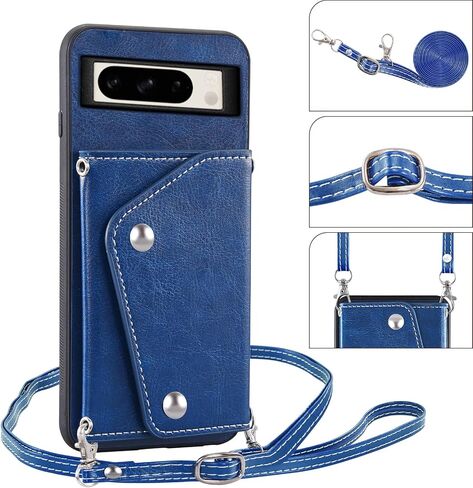 حالة الهاتف ASUWISH لـ Google Pixel 8 Pro 5G Wallet Wallet With Glass Glass Screen Protector Holder Crossbody Crossbody Leather Cell Accessories Pixel8Pro Pixel8 XL in Saudi Arabia