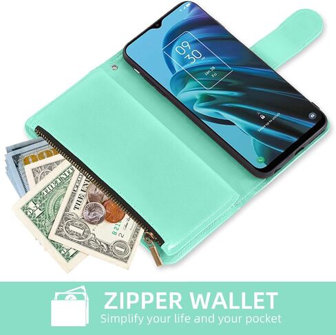 Asuwish Phone Case for TCL 30XE/30V/4X/20AX/20A/20R/Bremen 5G Wallet Cell Cover with Screen Protector Lanyard Wrist Strap Mandala Flower Zipper Card Holder TLC T601DL 30 XE XE5G V 20 AX R A 6.67 Red in Saudi Arabia