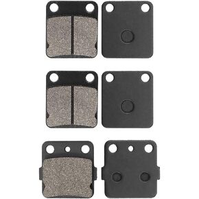 Front and Rear Brake Pad Replacement for Yamaha Banshee 350 Raptor 125 Blaster 200 Warrior 350 Wolverine 350 4x4 YFZ350 YFM125R YFS200 YFM350X YFM350FX 1989-2011