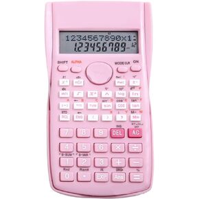 Scientific Calculators, 12 Digit Multi Functional Pink Calculator for Students, Teachers, Business Professionals, School Supplies, Gifts (Pink)