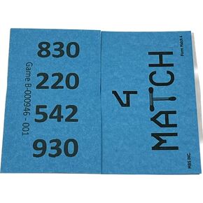 The Ticket Gurus-Match 4 تذاكر تحتوي على (4) 3 أرقام 000-999 لكل بطاقة مع عدم وجود نسخ مكررة، 250 تذكرة لكل مجموعة. 8 يتم شحنها لكل طلب. in Kuwait