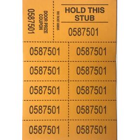 Auction Tickets-10 Number (Blue) 100ct