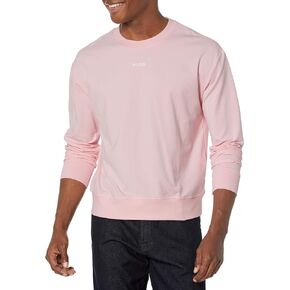 HUGO Men's Center Logo Relaxed Fit Jersey Sweatshirt