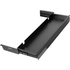 VIVO Extra Large 33 inch Under Desk Sliding Pull-out Drawer or Keyboard Tray for Office Desk, Oversized Storage for Sit Stand Workstation, Slim Organizer, Black, DESK-DR33-B