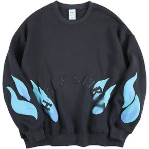 NAGRI Men's Fleece Crewneck Sweatshirt Holy Kanye Sweatshirt Long Sleeve Pullover Sweatshirt Hoodie