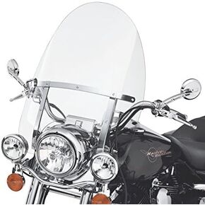 Clear Detachable Quick Release Windshield 29" x 22" Compatible with 1994-2023 Harley Davidson Touring Road King 04-07 FLHRS and 17-later FLHRXS models w/ Bracket Mounting Bracket