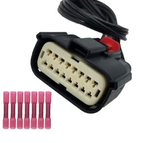 Headlight Connector Plug Harness Repair Pigtail Compatible with Ford Fusion 2013 2014 2015 2016 7 -Wire Halogen