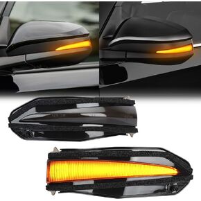 SUPAREE LED Side Mirror Turn Signal Lights, Sequential Dynamic Indicator Strip for 2014-2024 4Runner, 2014-2019 Highlander, 2013-2018 RAV4, 2015-2018 Noah-Smoked Lens