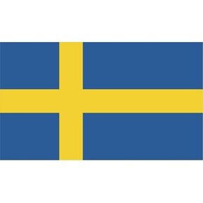 Sweden Flag Vinyl Decal Sticker Konungariket Sverige Swedish Car Window Bumper 2-Pack 5-Inches by 3-Inches Premium Quality UV-Resistant Laminate PDS543