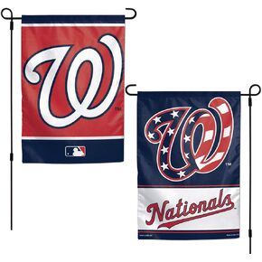 Wincraft MLB Washington Nationals Flag12x18 Garden Style 2 Sided Flag, Team Colors, One Size