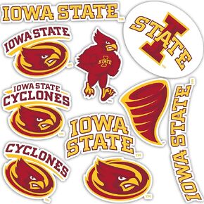 Iowa State University Sticker ISU Cyclones Stickers Vinyl Decals Laptop Water Bottle Car Scrapbook T2 (Type 2)