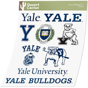 Yale University Sticker Bulldogs Stickers Vinyl Decals Laptop Water Bottle Car Scrapbook T2 (Type 2)