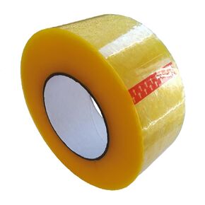Heavy Duty Packaging Tape, 2.36" X 328 Yards Clear Packaging Tape for Shipping Packaging Moving Sealing,Strong Seal on Box Types, Clear Yellow,1 Roll