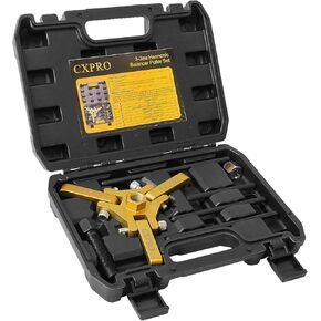 Harmonic Balancer Puller Set, 3-Jaw Pulley Puller Tool for Secure Grip, Fits 3/8" Square Drive, Crank Pulley Removal Tool, Compatible with Chrysler, GM, Ford, Cadillac, Mitsubishi, Chevrolet in Kuwait