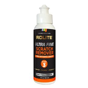 Rolite - RUFSR8z2PK Ultra Fine Scratch Remover (8 fl. oz.) for Plastic & Acrylic Surfaces Including Marine Strataglass & Eisenglass, Headlights, Aquariums 2 Pack