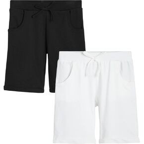 شورت رياضي للفتيات - عبوة من 2 شورت French Terry (المقاس: 7-16) in Kuwait