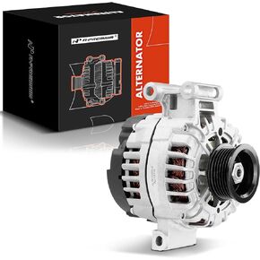 A-Premium Alternator Compatible with Chevrolet Colorado 2007-2012 & GMC Canyon 2007-2012 & Hummer H3 2007-2010 & Isuzu i-290 2007-2008, 12V 125A CW 6-Groove Pulley, Replace# 8158843480, 2650682A
