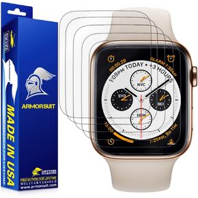 ArmorSuit 6 Pack for Apple Watch Series 4/5 (44mm) Screen Protector MilitaryShield HD Clear Film - Made in USA