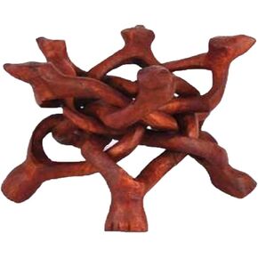 AzureGreen Wood Cobra Crystal Ball Stand