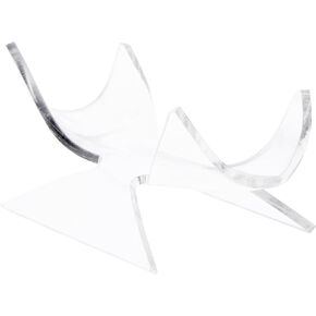 Plymor Clear Acrylic Fossil, Mineral or Crystal Display Holder Stand, 2.5" H x 3.875" W x 3" D