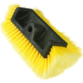 10" Flow-Thru Penta-Level Car Wash Brush Head with Soft Yellow Bristles, Not Hurt Paint Scratch Free Cleaner Tool for Car Rv Truck SUV Deck Home Cleaning.